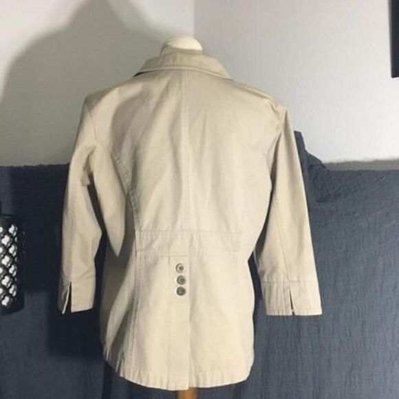 Multiples Khaki Blazer Jacket  Size Large - Picture 5 of 12